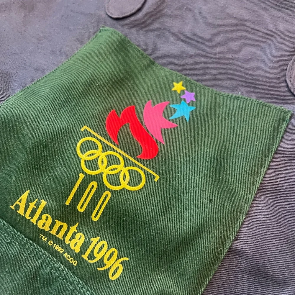 Vintage 1996 Atlanta Olympics Collection Canvas Multi Color Duffle Bag 16’X21’